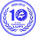 Logo 10* anniversario A. S. D. Taekwondo Lupi